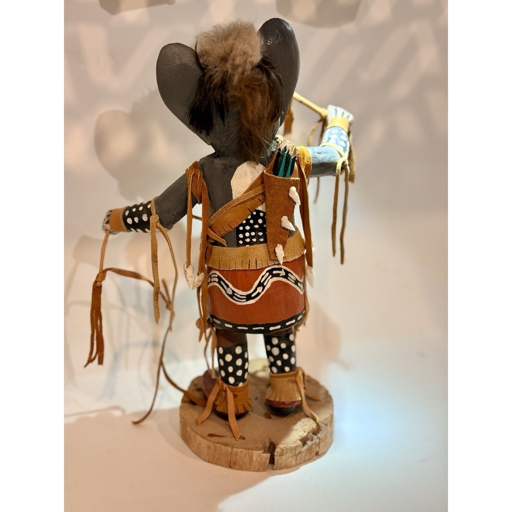 Gracellia Tainnijinnie Field Mouse Kachina Doll Hand Carved Wood Native American - Picture 3 of 8